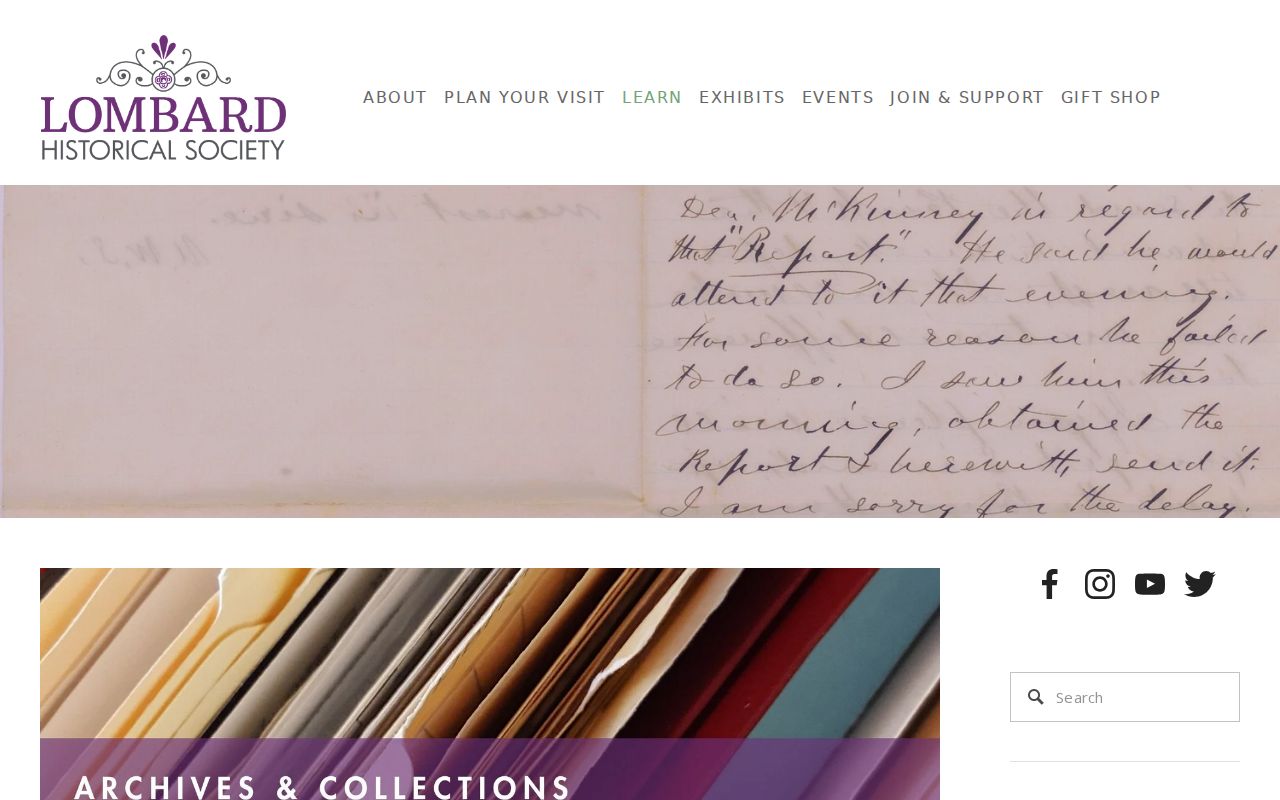 Lombard city directory Historical Society archives collection